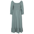 Front - Mountain Warehouse Womens/Ladies Cadiz Shirred Long-Sleeved Midi Dress
