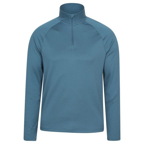 Front - Mountain Warehouse Mens Spin Textured Half Zip Sweatshirt