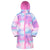 Front - Mountain Warehouse Childrens/Kids Flo Printed Water Resistant Padded Jacket
