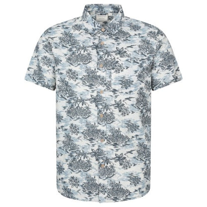 Front - Mountain Warehouse Mens Tropical Printed Short-Sleeved Shirt