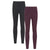 Front - Mountain Warehouse Womens/Ladies Cotton Blend Midweight Leggings (Pack of 2)