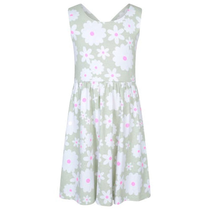Front - Mountain Warehouse Girls Lana Flowers Cross Back Dress