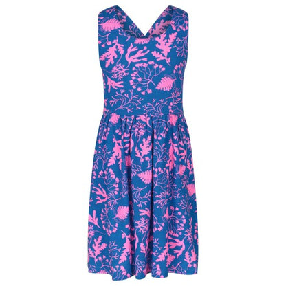 Front - Mountain Warehouse Girls Lana Leaves Cross Back Dress