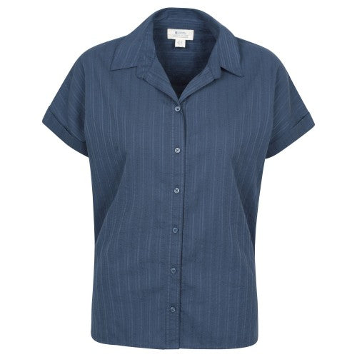 Front - Mountain Warehouse Womens/Ladies Palm Stripe Relaxed Fit Shirt