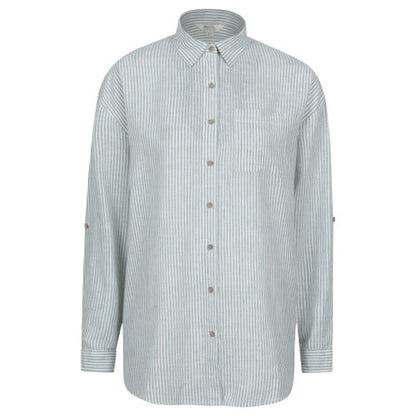 Front - Mountain Warehouse Womens/Ladies Santiago Stripe Oversized Shirt