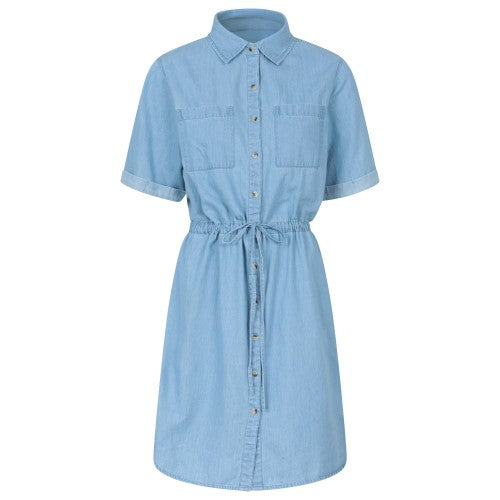 Front - Mountain Warehouse Womens/Ladies Ronda Chambray Midi Dress