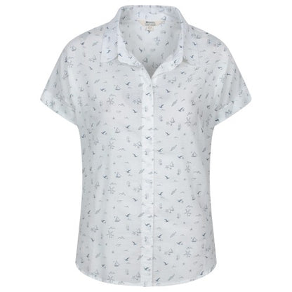 Front - Mountain Warehouse Womens/Ladies Palm Printed Relaxed Fit Shirt
