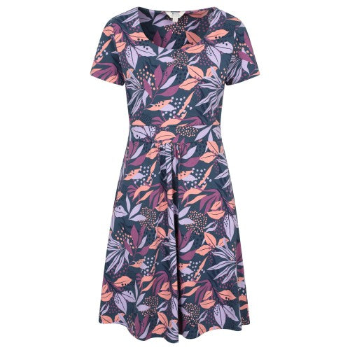 Front - Mountain Warehouse Womens/Ladies Orchid Leafy Floral Dress