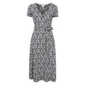 Front - Mountain Warehouse Womens/Ladies Santorini Peacock Feather Midi Wrap Dress