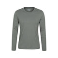 Front - Mountain Warehouse Mens Flint Crew Neck Long-Sleeved T-Shirt