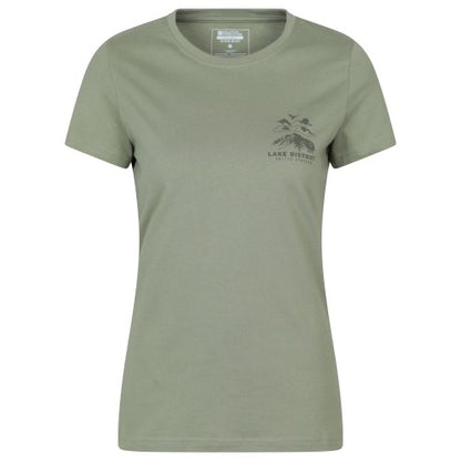 Front - Mountain Warehouse Womens/Ladies Lake District Sunset T-Shirt
