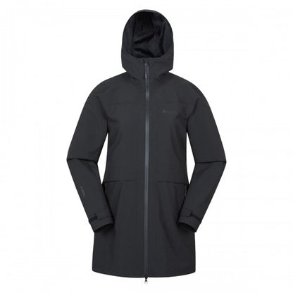 Front - Mountain Warehouse Womens/Ladies April Longline Waterproof Jacket