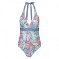 Front - Mountain Warehouse Womens/Ladies Ocean Notion Patterned One Piece Swimsuit