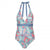 Front - Mountain Warehouse Womens/Ladies Ocean Notion Patterned One Piece Swimsuit