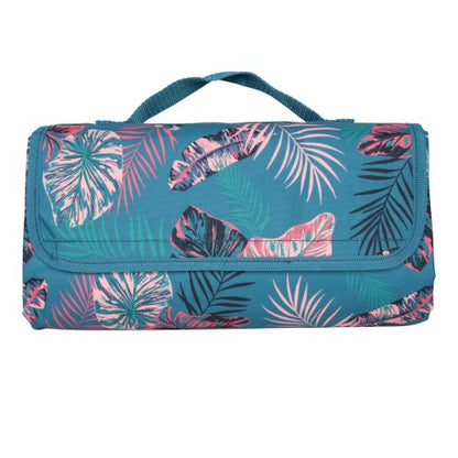 Front - Mountain Warehouse Leaf Print Picnic Mat