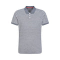Front - Mountain Warehouse Mens Scouller Striped Polo Shirt