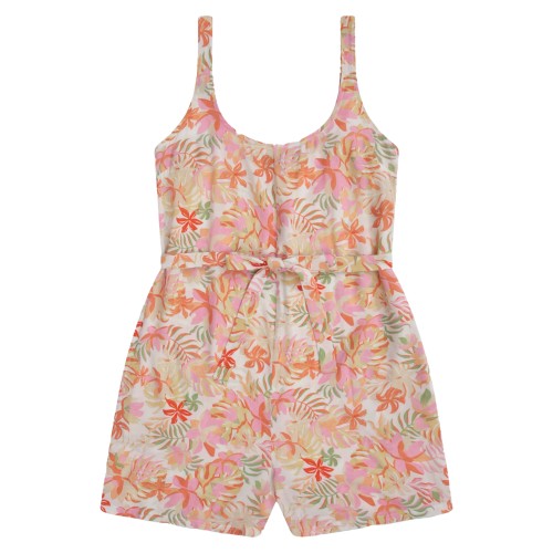 Front - Animal Womens/Ladies Flora Leaf Print Playsuit