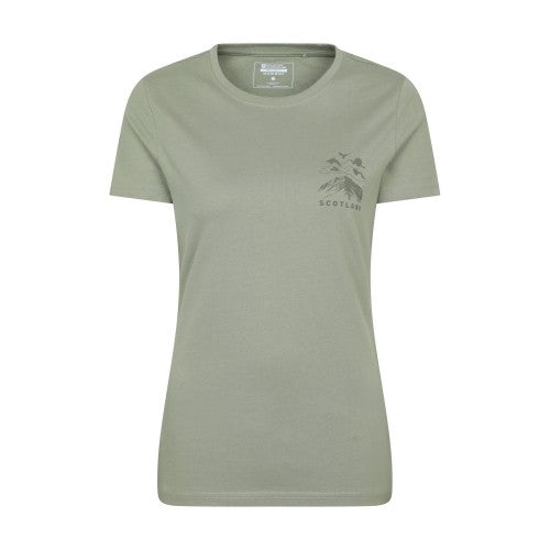 Front - Mountain Warehouse Womens/Ladies Scotland Mountain T-Shirt