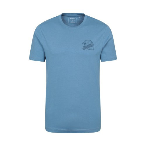Front - Mountain Warehouse Mens Edinburgh Text Short-Sleeved T-Shirt