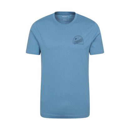 Front - Mountain Warehouse Mens Edinburgh Text Short-Sleeved T-Shirt