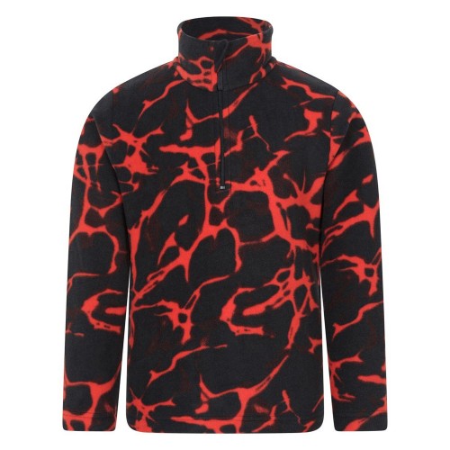 Front - Mountain Warehouse Childrens/Kids Pursuit Microfleece Half Zip Fleece