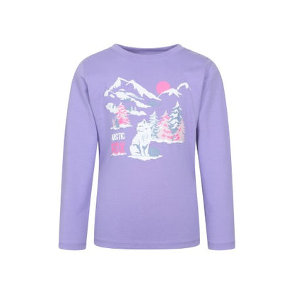 Front - Mountain Warehouse Childrens/Kids Cotton Lightweight Long-Sleeved Top