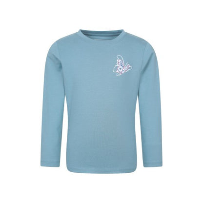 Front - Mountain Warehouse Girls Butterfly Long-Sleeved T-Shirt