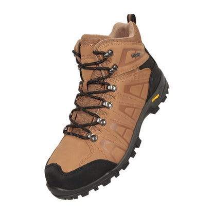 Front - Mountain Warehouse Mens Hurricane Extreme Leather IsoGrip Waterproof Boots