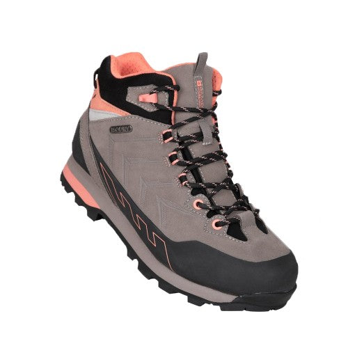 Front - Mountain Warehouse Womens/Ladies Peak Suede Waterproof Hiking Boots