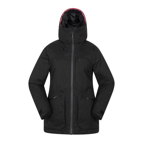 Front - Mountain Warehouse Womens/Ladies Verbier Textured Waterproof Ski Jacket