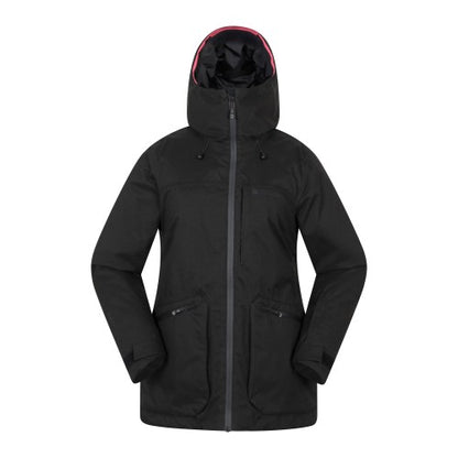 Front - Mountain Warehouse Womens/Ladies Verbier Textured Waterproof Ski Jacket