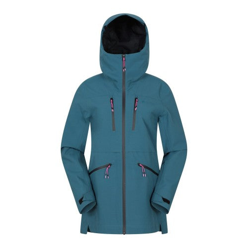 Front - Mountain Warehouse Womens/Ladies Tempest Waterproof 3 Layer Ski Jacket