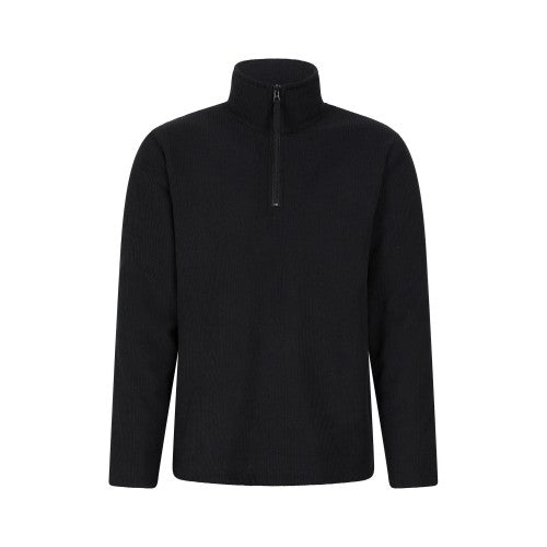 Front - Mountain Warehouse Mens Farland Fleece Lined Half Zip Midlayer