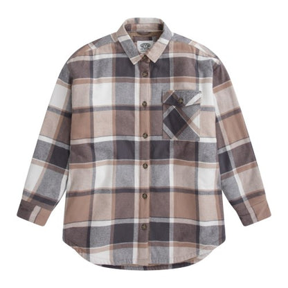 Front - Animal Womens/Ladies Boxy Borg Lined Shirt