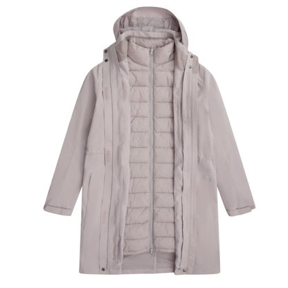 Front - Animal Womens/Ladies Evie 3 in 1 Waterproof Padded Jacket