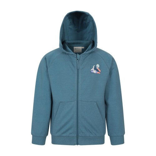 Front - Mountain Warehouse Childrens/Kids Moon Mountain Full Zip Hoodie