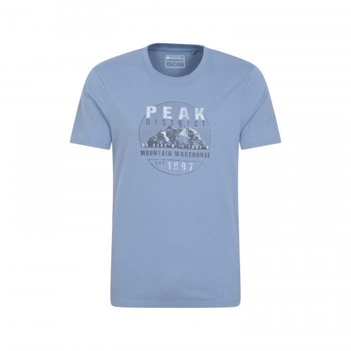 Front - Mountain Warehouse Mens Peak District Short-Sleeved T-Shirt