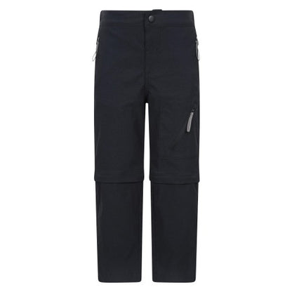 Front - Mountain Warehouse Childrens/Kids Forest Water Resistant Zip-Off Trousers