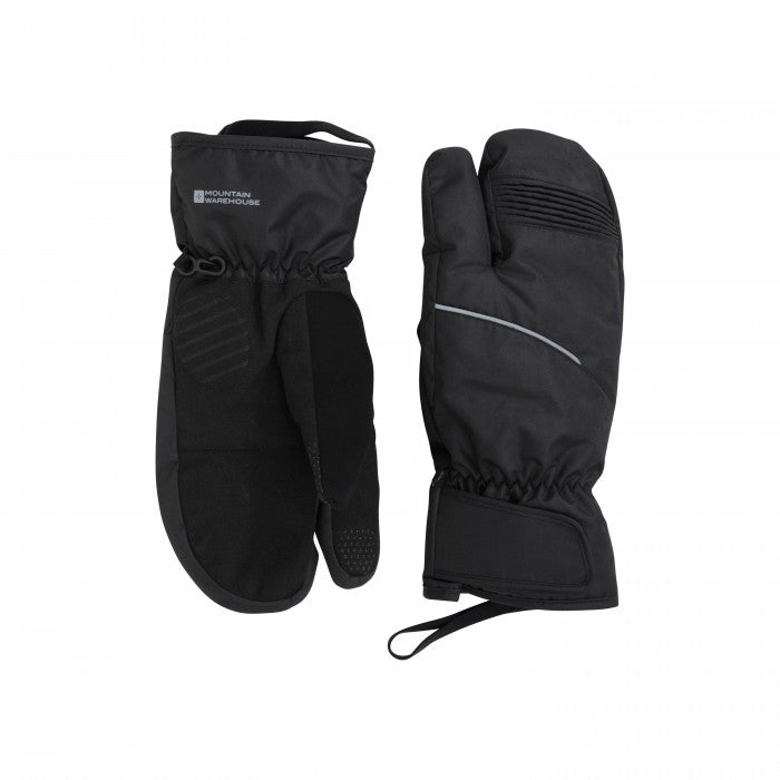 Front - Mountain Warehouse Unisex Adult Lobster Ski Gloves