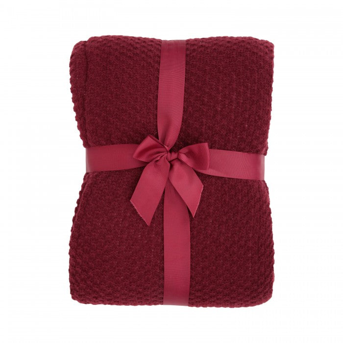 Front - Mountain Warehouse Borg Lined Knitted Blanket