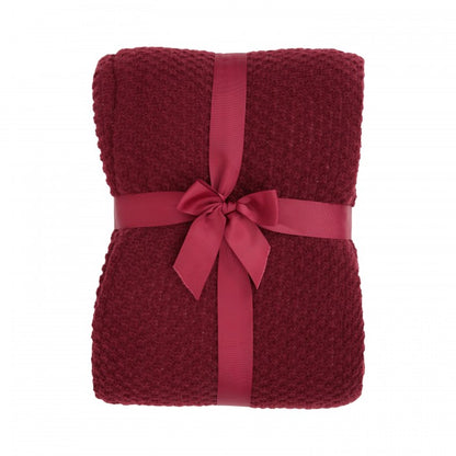 Front - Mountain Warehouse Borg Lined Knitted Blanket