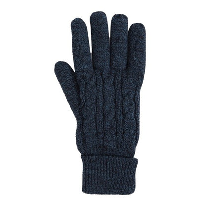 Front - Animal Mens Drew Faux Fur Lined Knitted Gloves