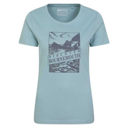 Front - Mountain Warehouse Womens/Ladies Discover Bournemoth Printed T-Shirt