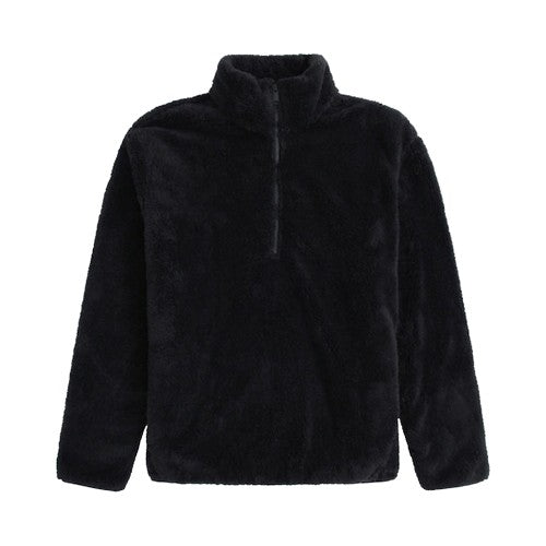 Front - Animal Mens Teddy Fleece Half Zip Jacket