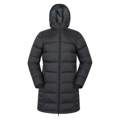 Front - Mountain Warehouse Womens/Ladies Stratus Extreme Packable Long Down Jacket