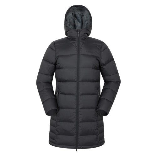 Front - Mountain Warehouse Womens/Ladies Stratus Extreme Packable Long Down Jacket