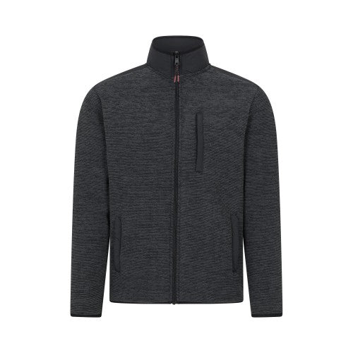 Front - Mountain Warehouse Mens Hayfield Faux Fur Lined Full Zip Fleece Top