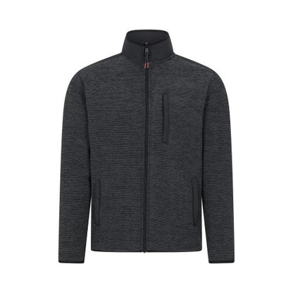Front - Mountain Warehouse Mens Hayfield Faux Fur Lined Full Zip Fleece Top