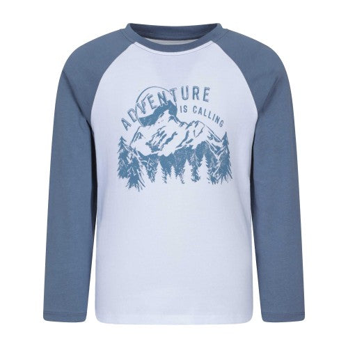 Front - Mountain Warehouse Childrens/Kids Adventure Mountain Long-Sleeved T-Shirt