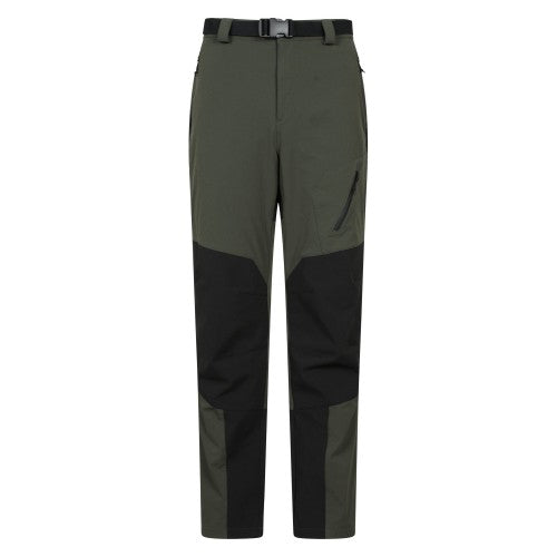 Front - Mountain Warehouse Mens Forest Fleece Lined Two Tone Winter Trousers